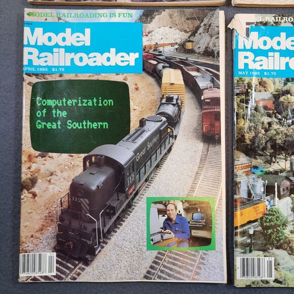 MODEL RAILROADER Magazine Lot 1983 Feb-Dec Monthly Set Vintage Trains Collectors - Picture 8 of 16